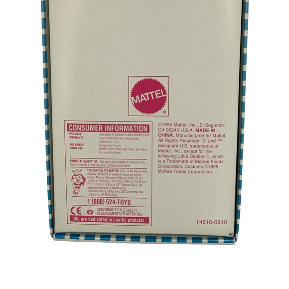 NIB 1995 Little Debbie BARBIE - Vintage Series II Collector’s Edition Doll - Picture 6 of 7